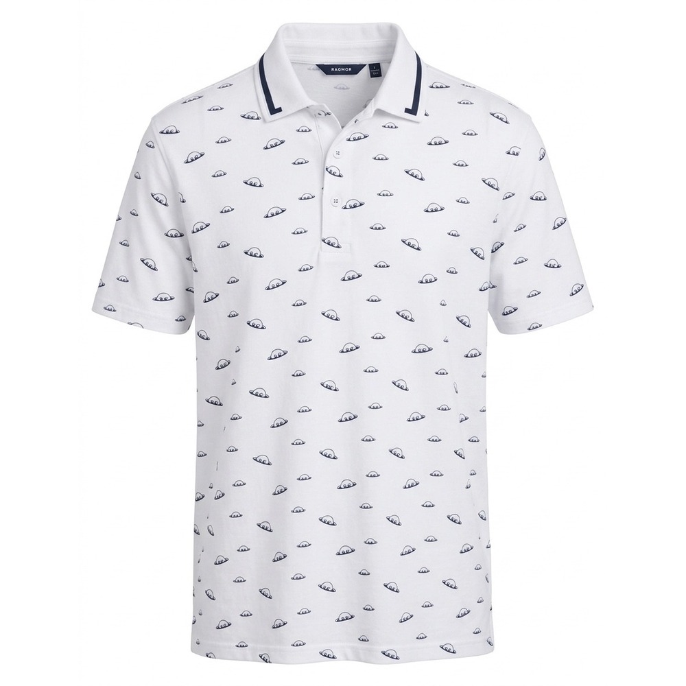 Radmor Golf Pima Cotton "Bobrad" Print Polo Shirt XL